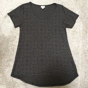 SALE 🎉 LuLaRoe Brown Textured Classic Tee S